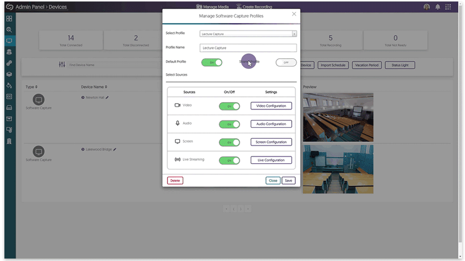 Adjustments to remote profiles is made.