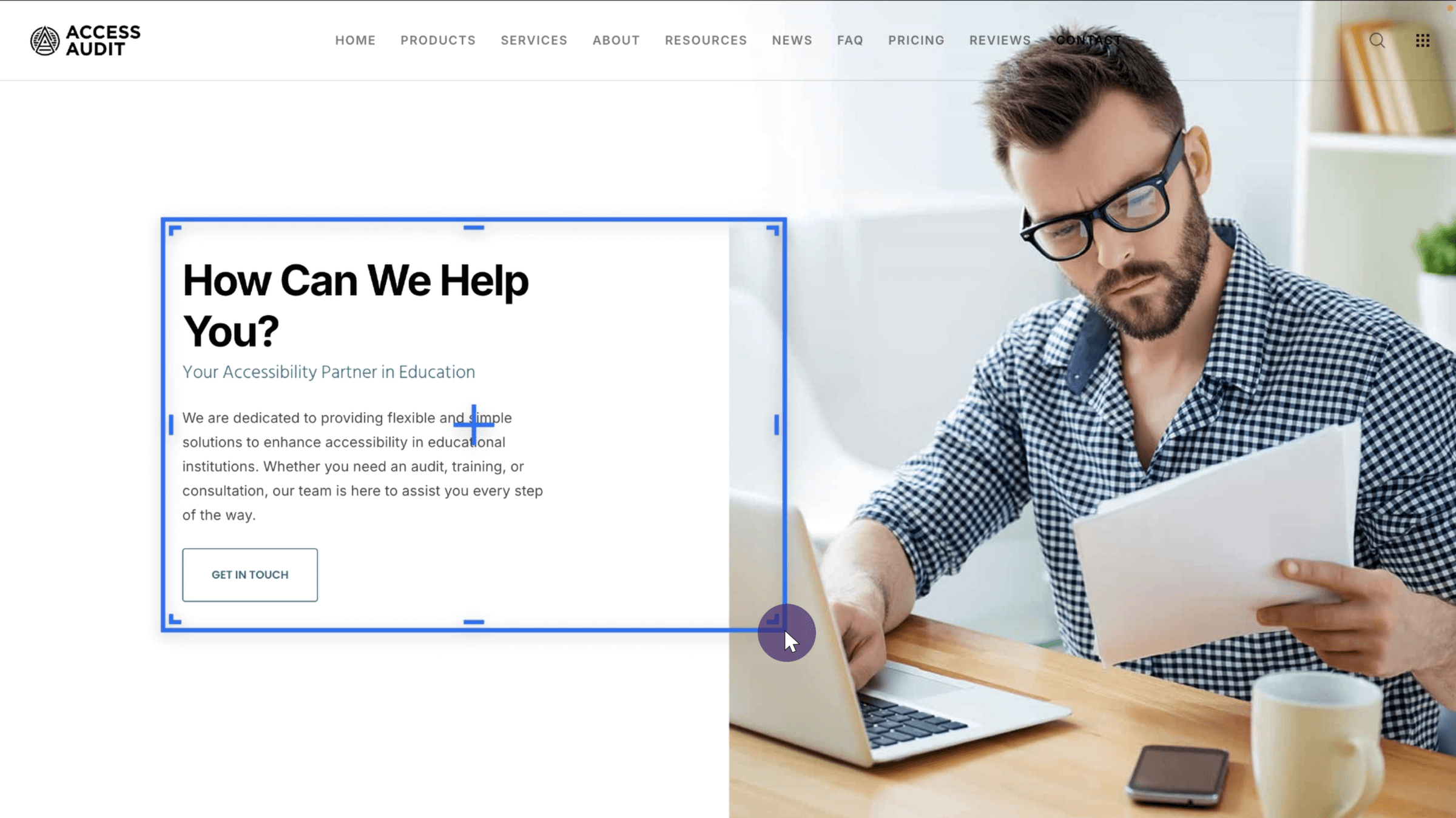 Screen-area adjustments are being made using Software Capture.