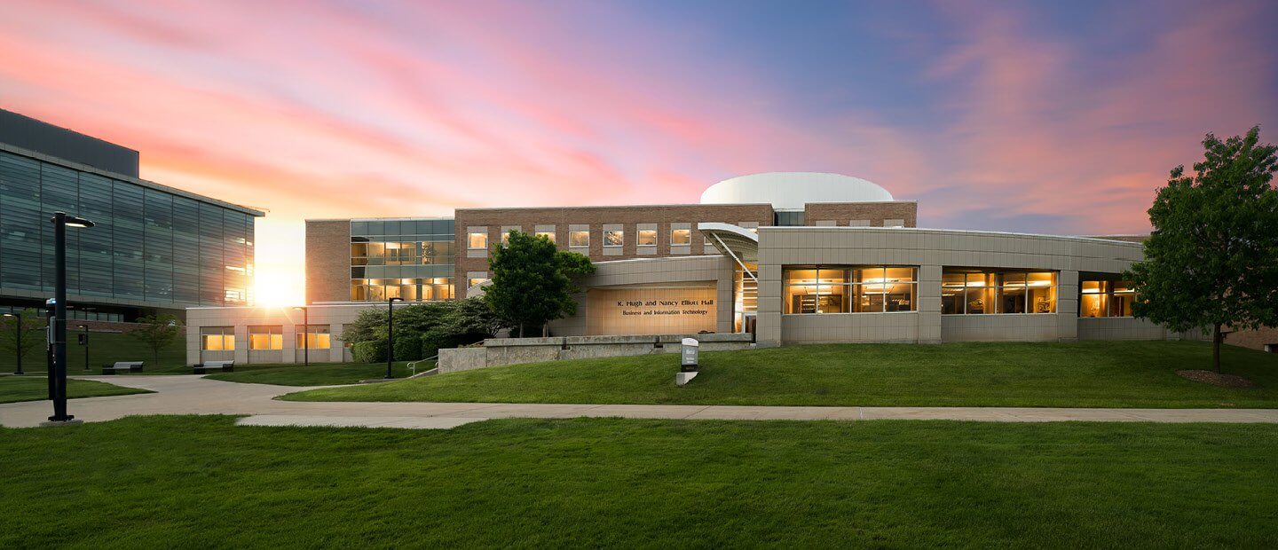 Oakland University campus building.