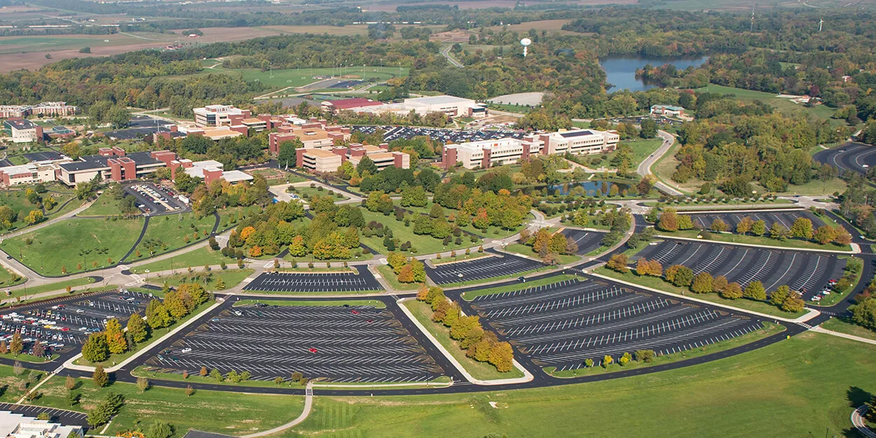 Southern Illinois University Edawardsville aerial view.