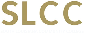 South Louisiana Community College logo white.