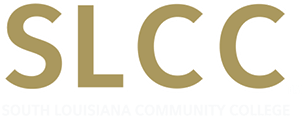 South Louisiana Community College logo white.