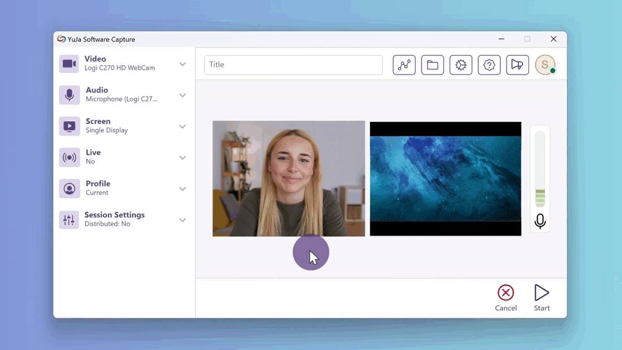 The profile icon in the Confidence Monitor is selected, showing the user that is logged in.