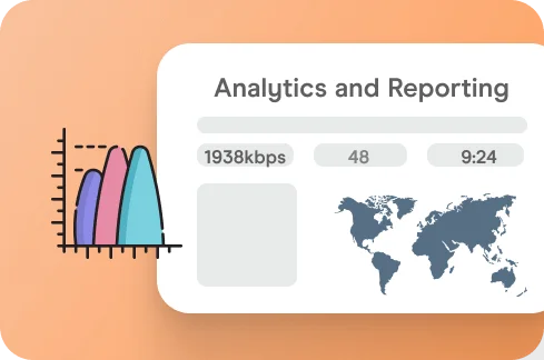 Detailed Website Analytics and Reporting Icon.