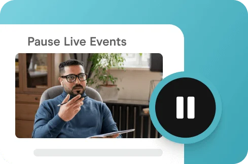 Pause Live Video Icon.