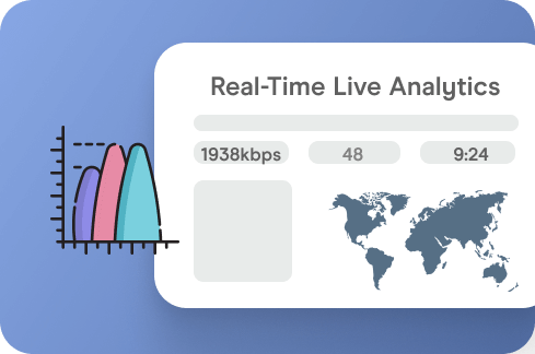 Real-Time Live Analytics Icon.