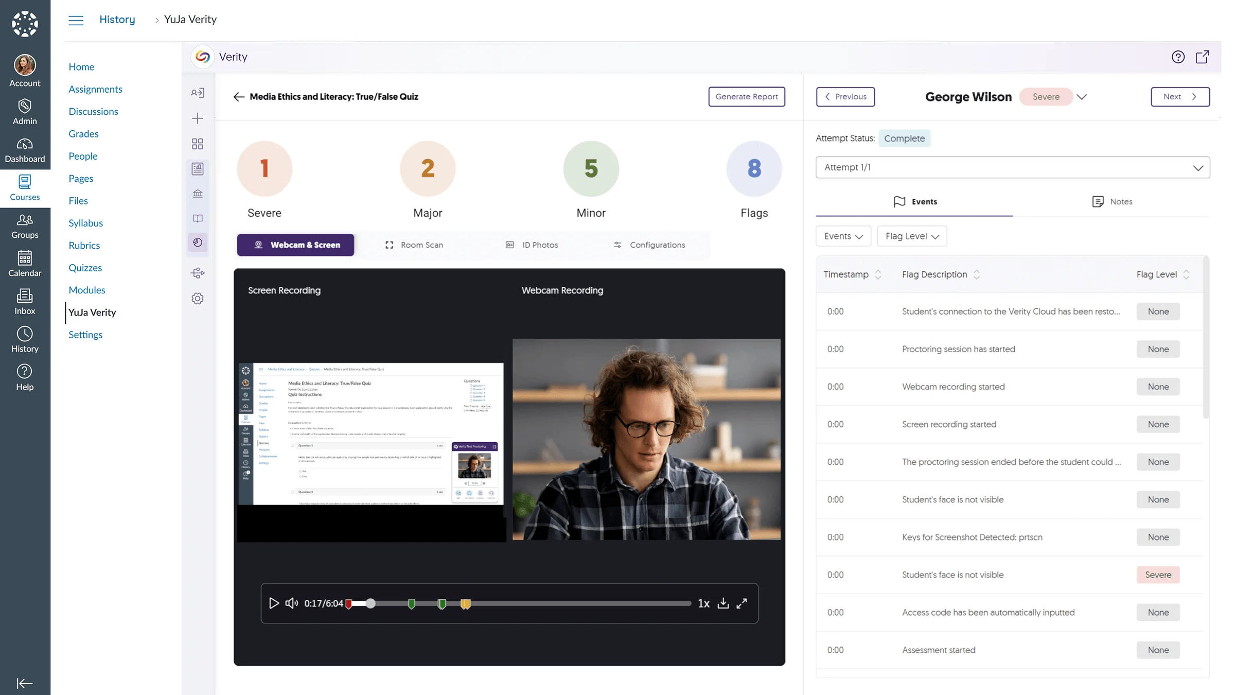 See ID Verification Directly from the Results Dashboard screenshot.