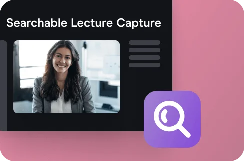 Searchable Lecture Capture Icon.