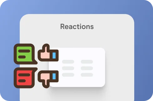 Reactions illustration.