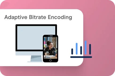 Adaptive Bitrate Encoding Icon.