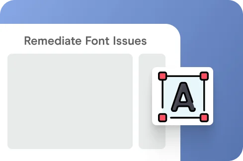 Remediate Font Issues Icon.