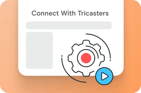 Connect with Tricasters Icon.
