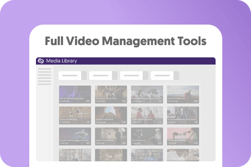 Video Management Icon.