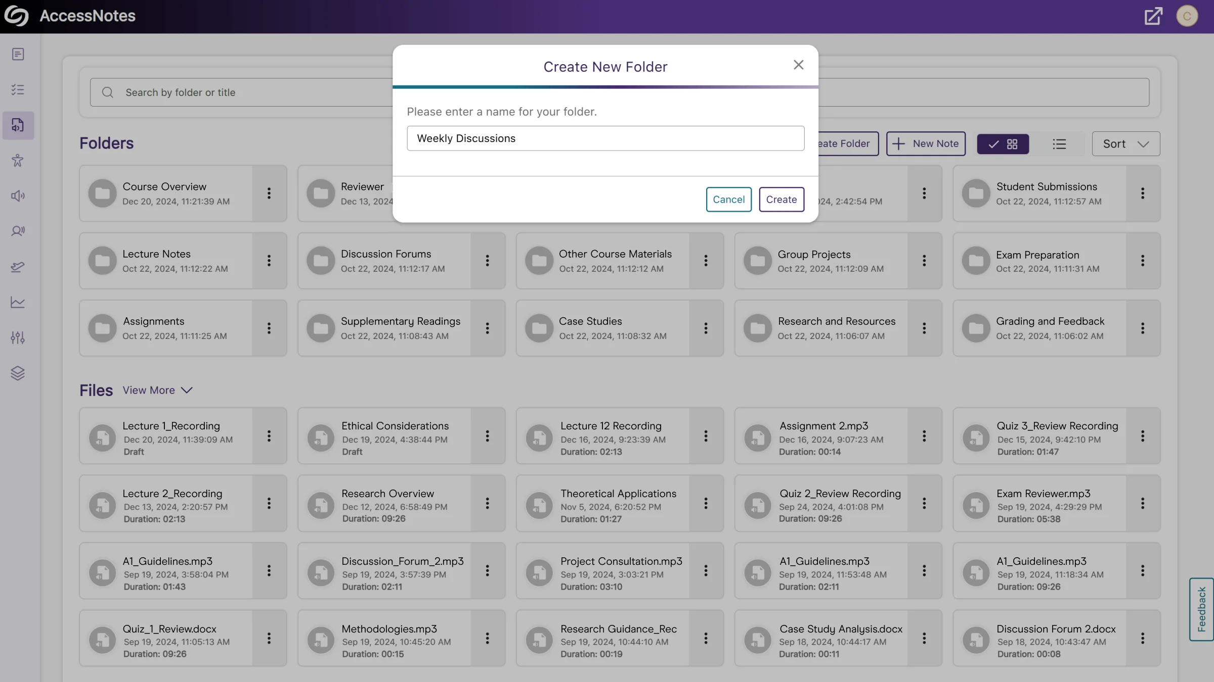 Organize Your Panorama Notes Using Folders and Subfolders screenshot.