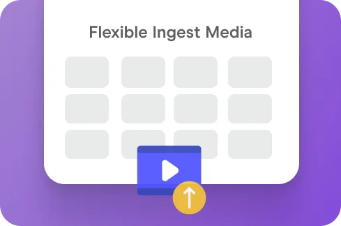 Ingest Media Icon.