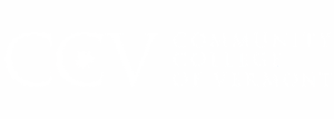 The Community College of Vermont white logo