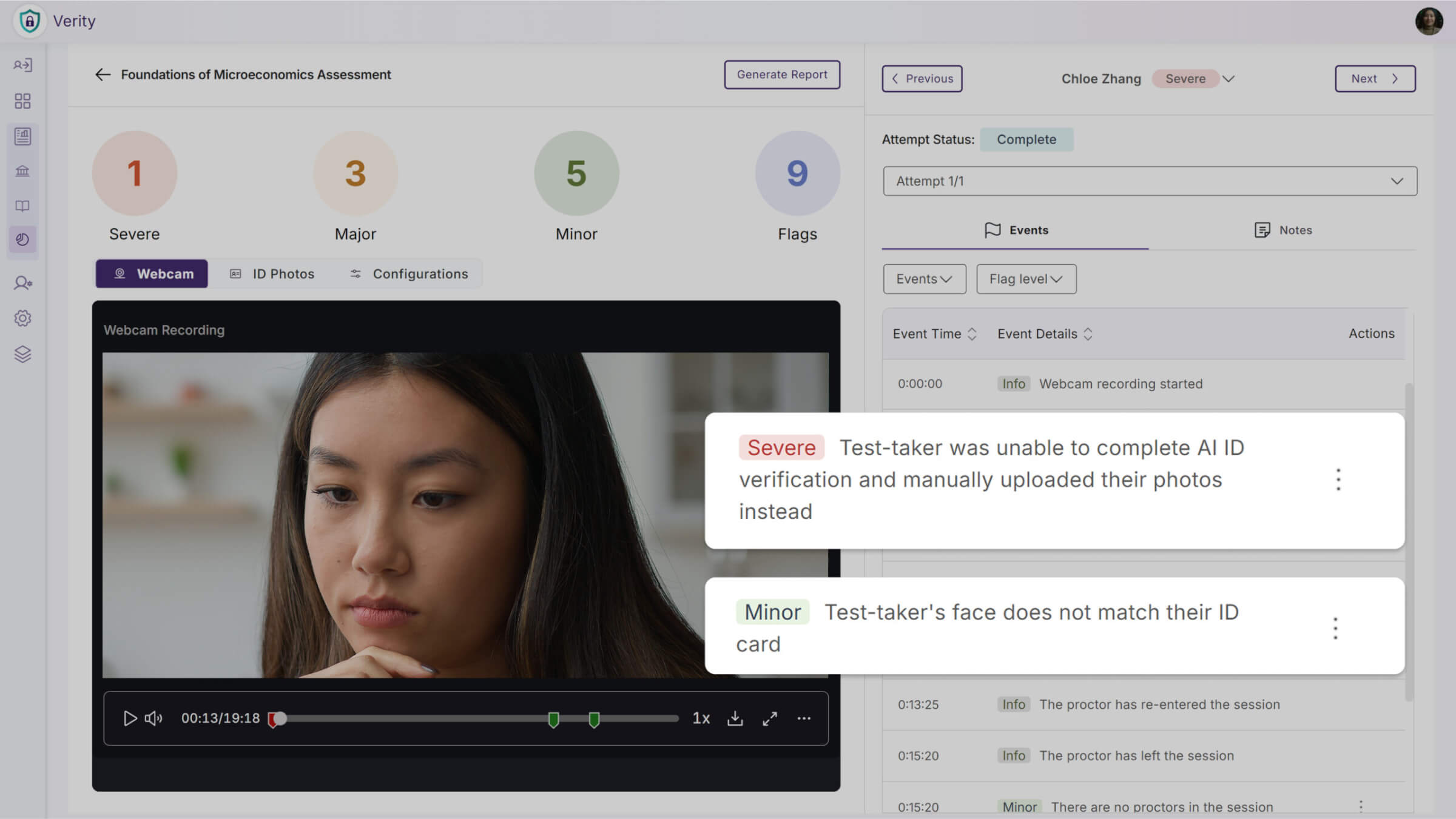 Automated Flagging for ID and Face Verification Mismatches