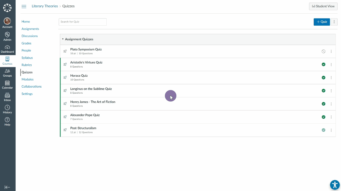 A GIF image selecting test proctoring options