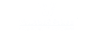 Walters State Community College white logo