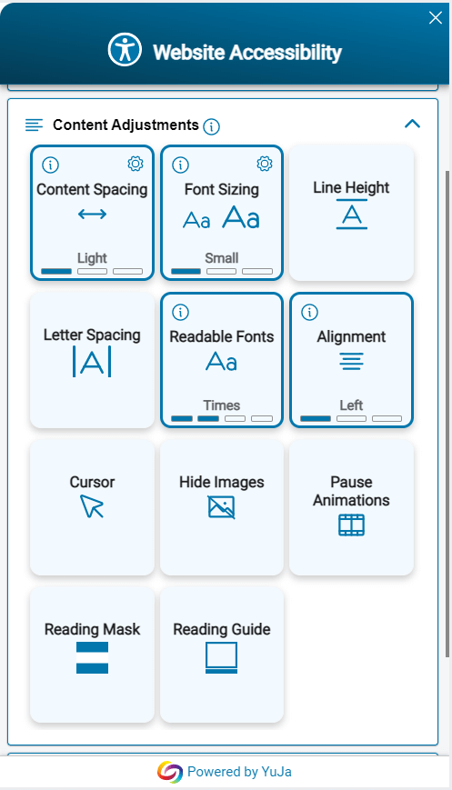 Individual Selections Give Users Control
