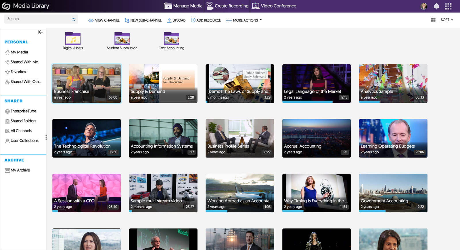 Unified media management