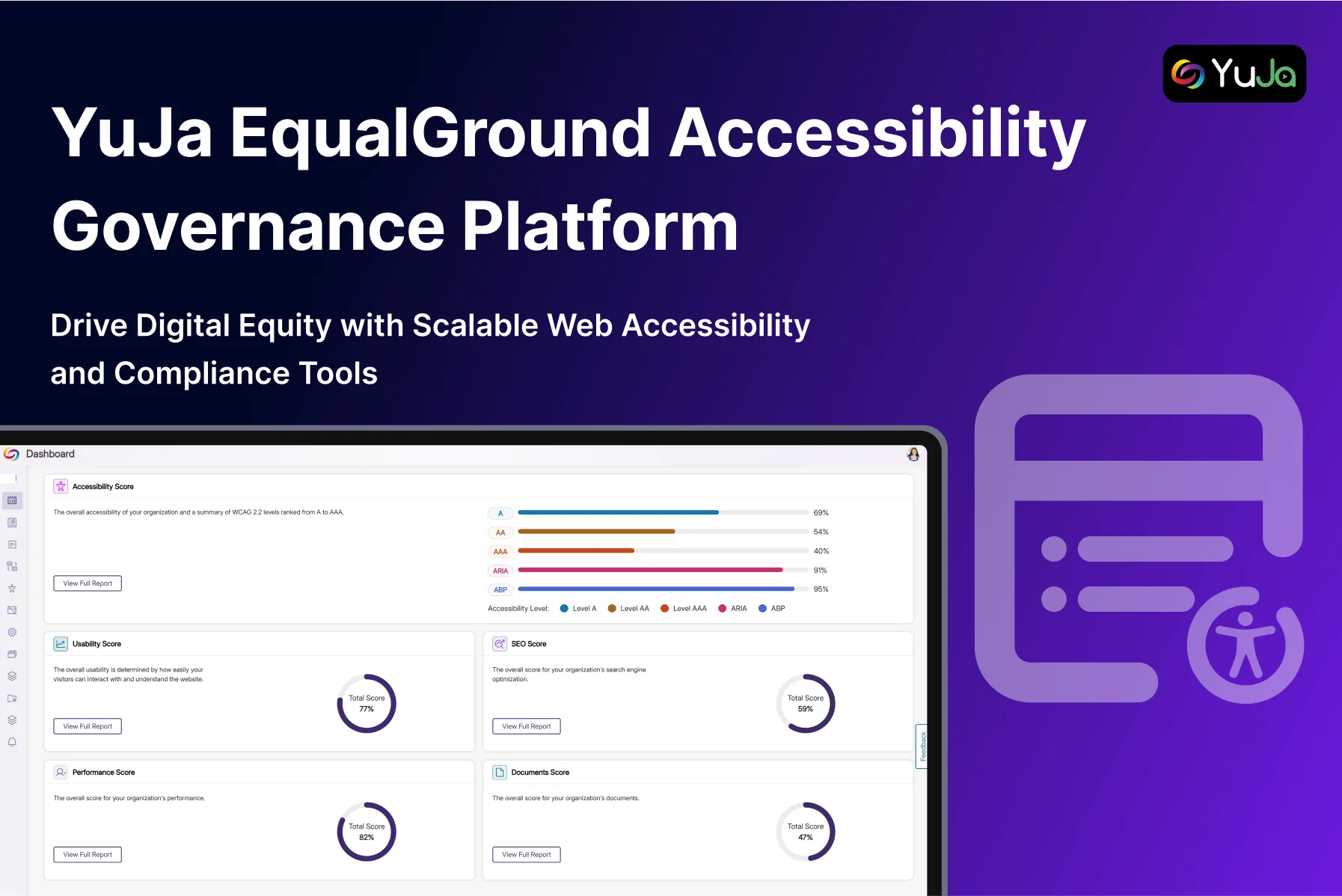 YuJa EqualGround Accessibility Governance Platform cover.