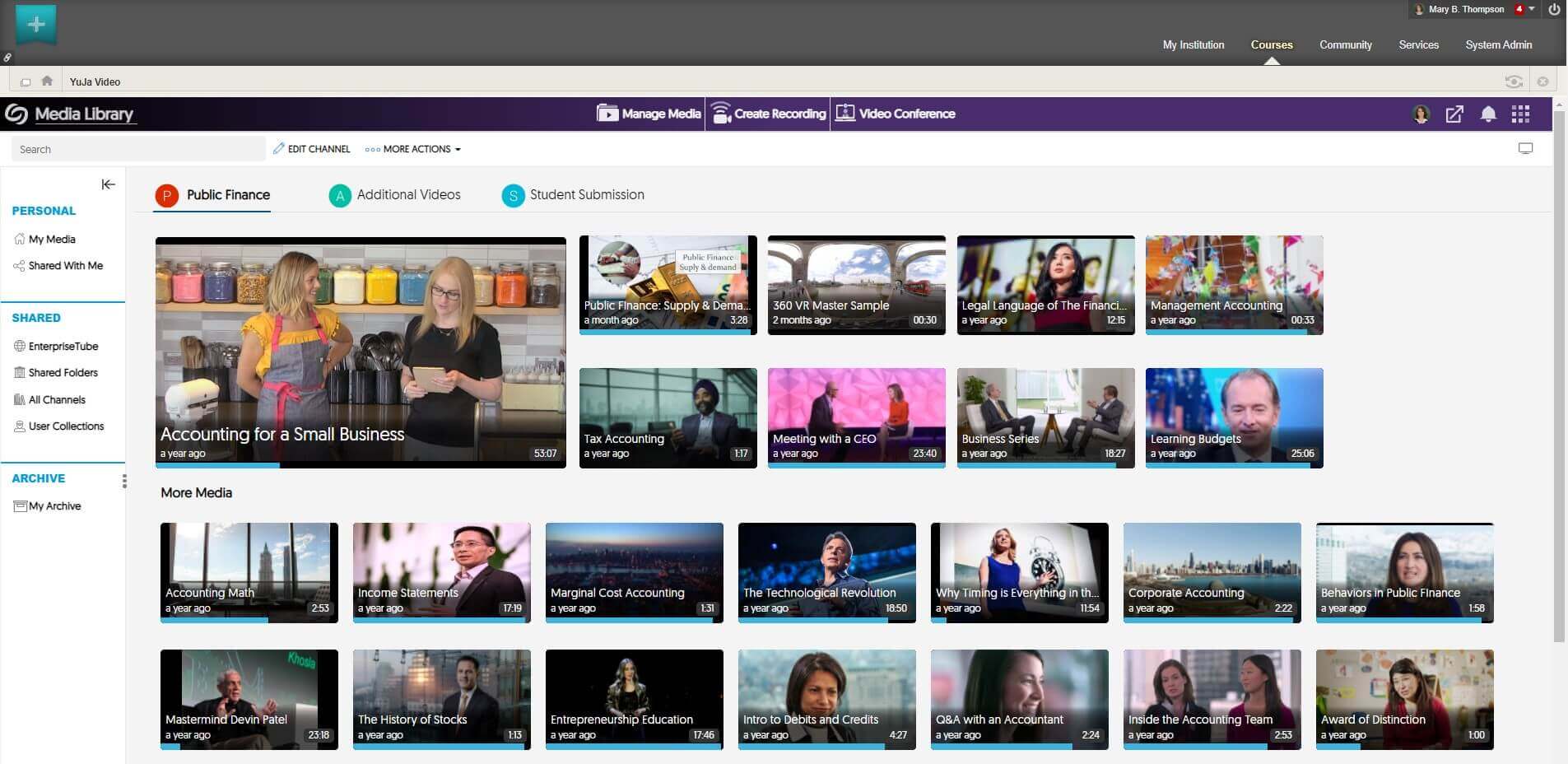 Lecture Capture & Video for Blackboard LMS
