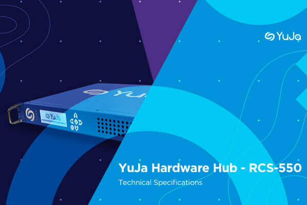 YuJa Hardware Hub - RCS-550 - Technical Specifications brochure cover.