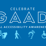 An image for Global Accessibility Awareness Day with various disability icons.