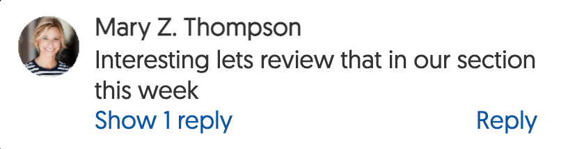 comment