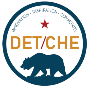 Drivers of Educational Technology/California Higher Education (DET/CHE) logo.