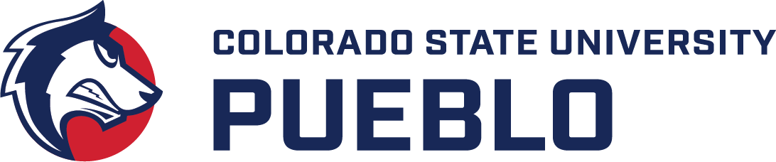 Colorado State University Pueblo logo.