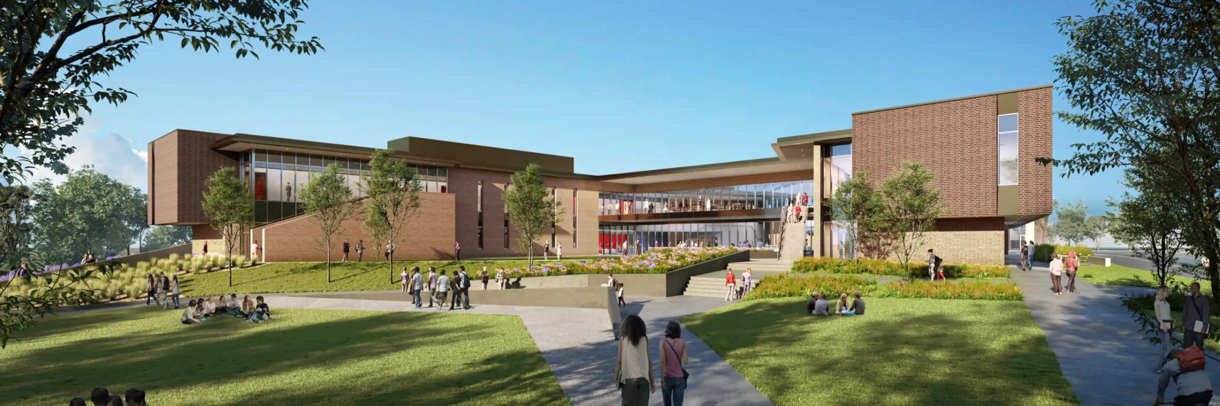 Dallas College campus 3d rendering.