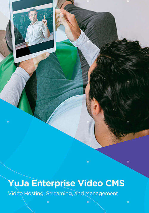 YuJa Enterprise Video CMS Brochure Cover.
