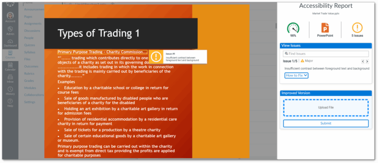 Insufficient Contrast reporting for a Gradient background.