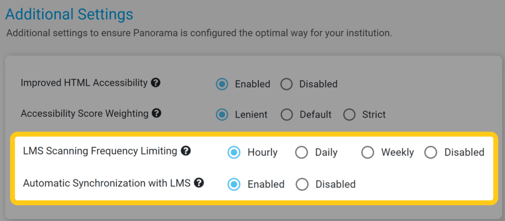 Highly Configurable Integration LMS Integration Options