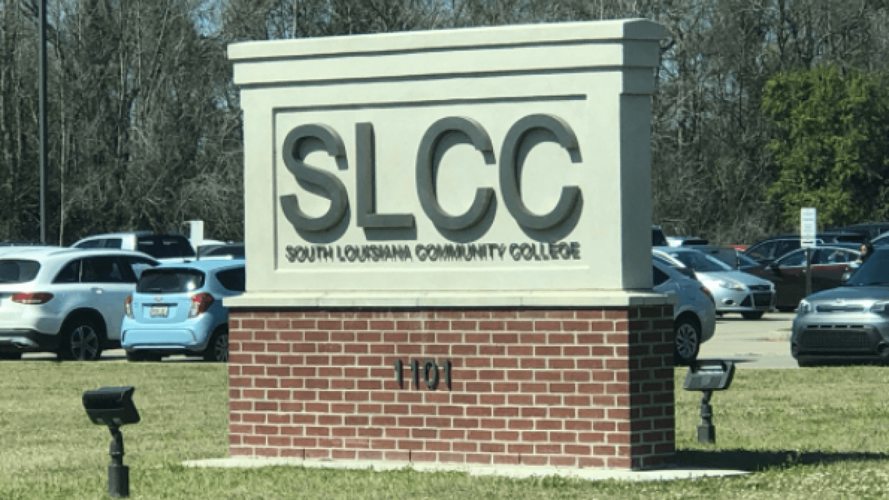 A South Louisiana Community College sign.