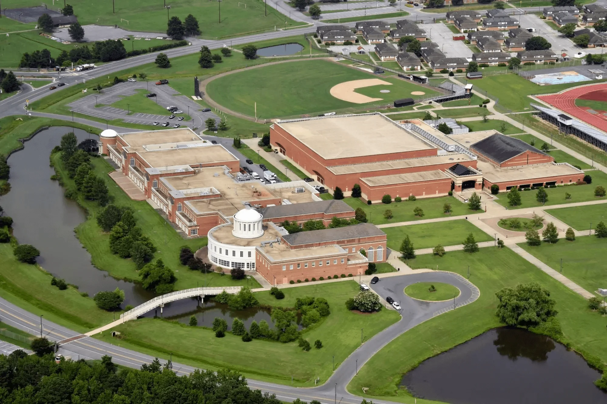 An aerial view of the University of Maryland Eastern Shore campus.