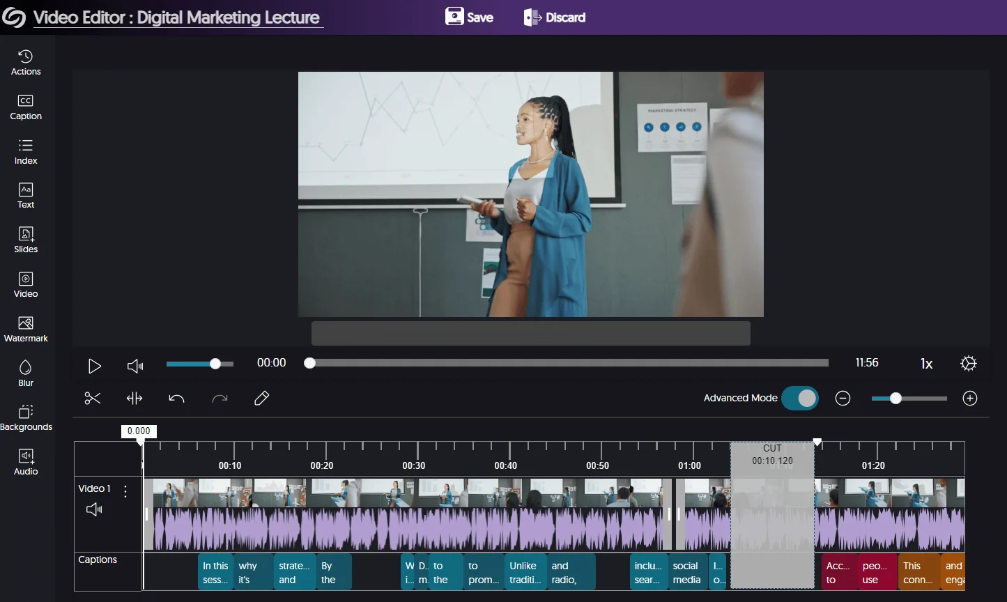 Edit Videos screenshot.