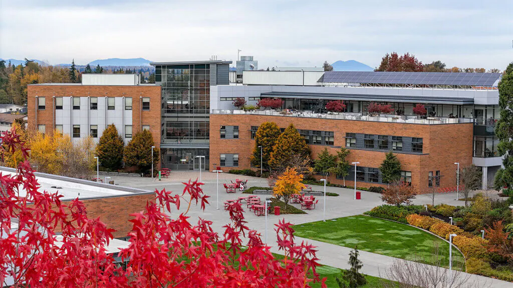 A view of Skagit Valley College’s Lewis Hall at its Mount Vernon Campus.