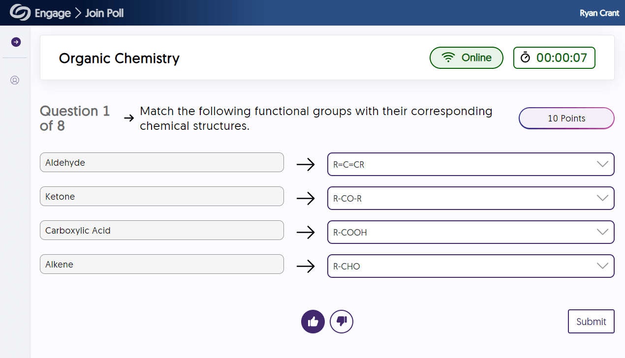 Engage Join Poll screnshot.