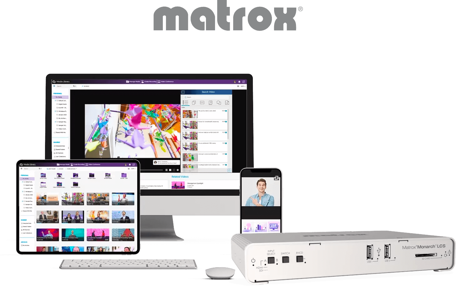 Multiple devices including a Matrox.