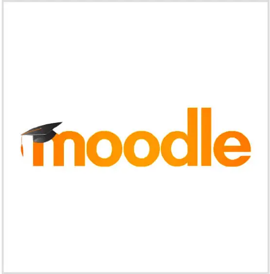 Moodle logo.