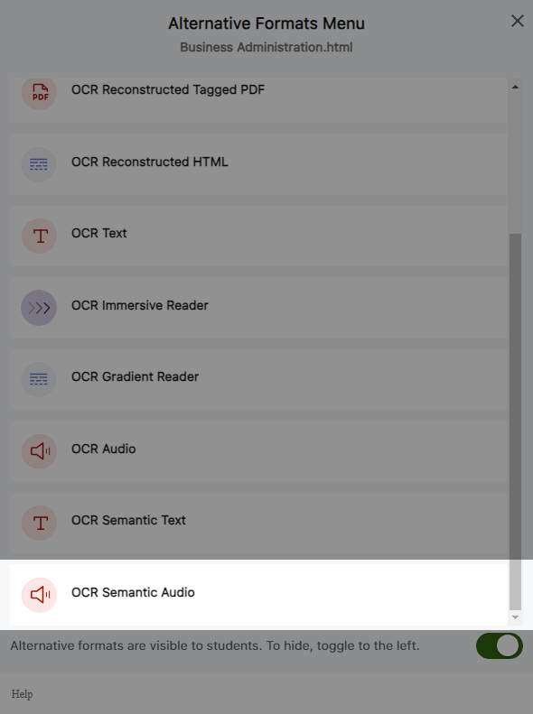 OCR Semantic Audio format.