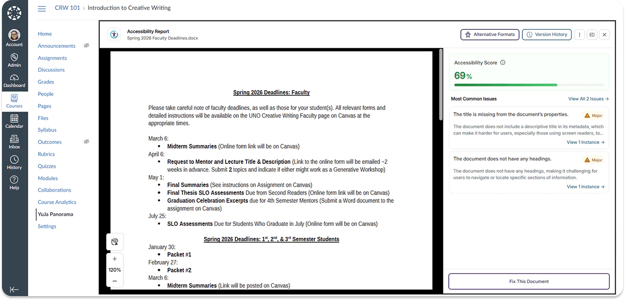 Fix Accessibility Issues Without Leaving the LMS