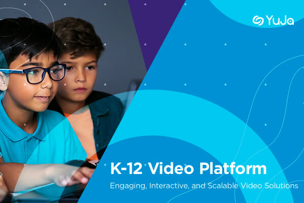 K-12 Video Platform brochure cover.