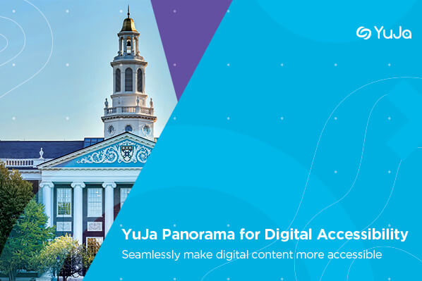 YuJa Panorama for Digital Accessibility screen pop-up