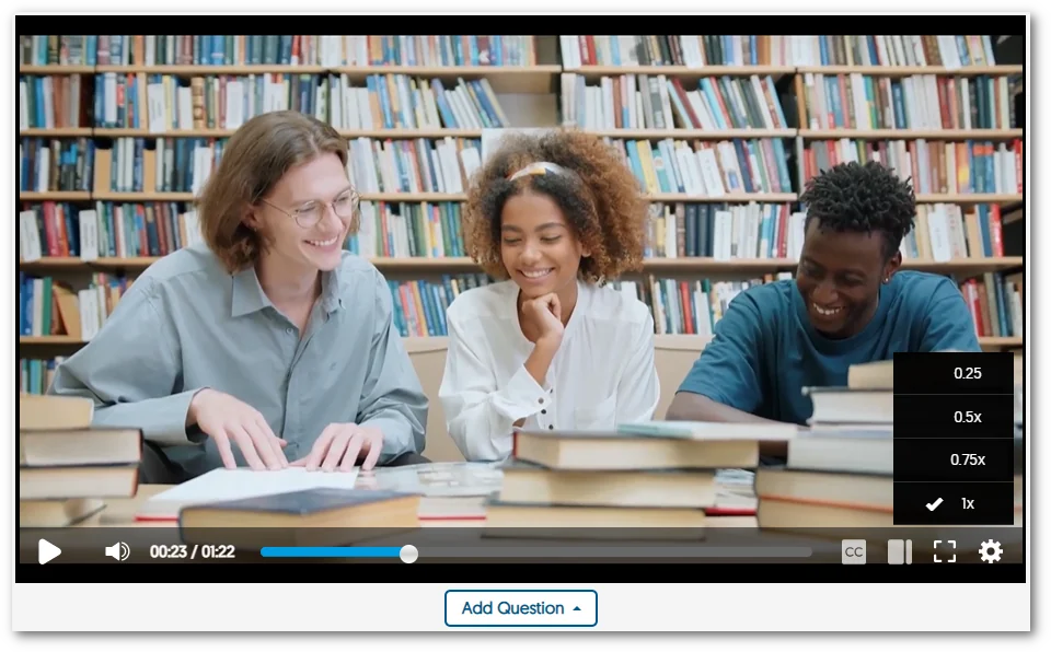 Video Speed Controls featuring only slowdown controls. 