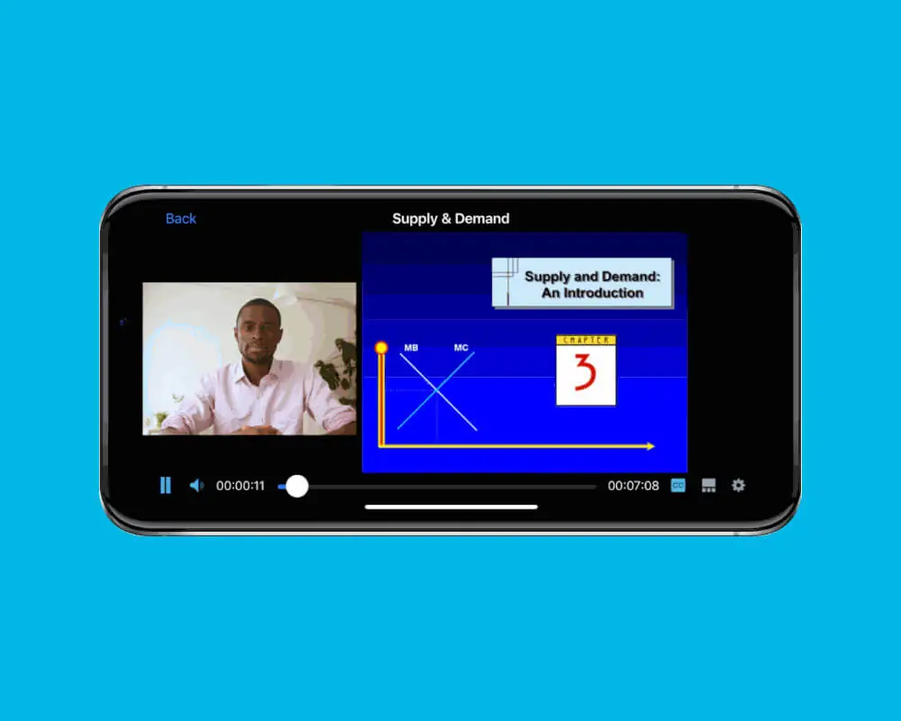 YuJa Mobile and Tablet Player GIF