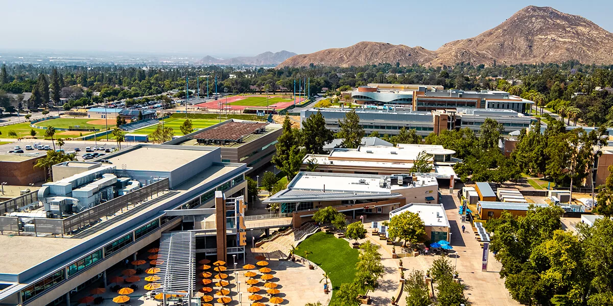 UC Riverside aerial view.